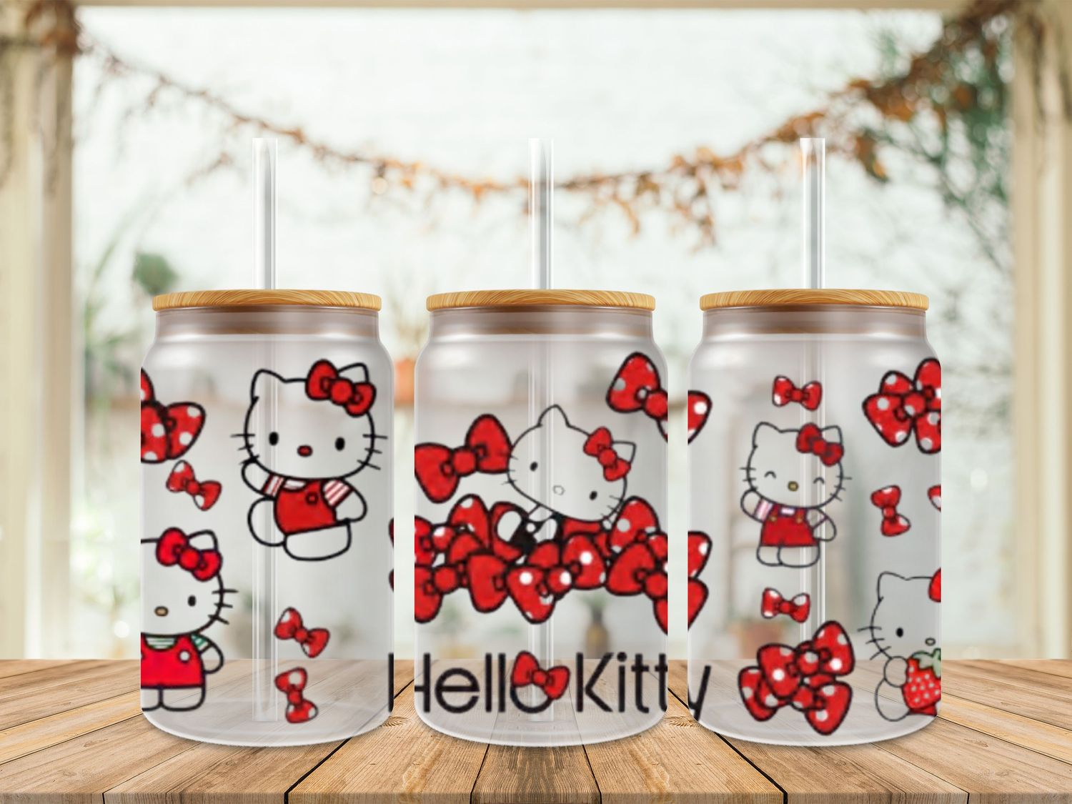 Hello Kitty Red Bows Double Sided