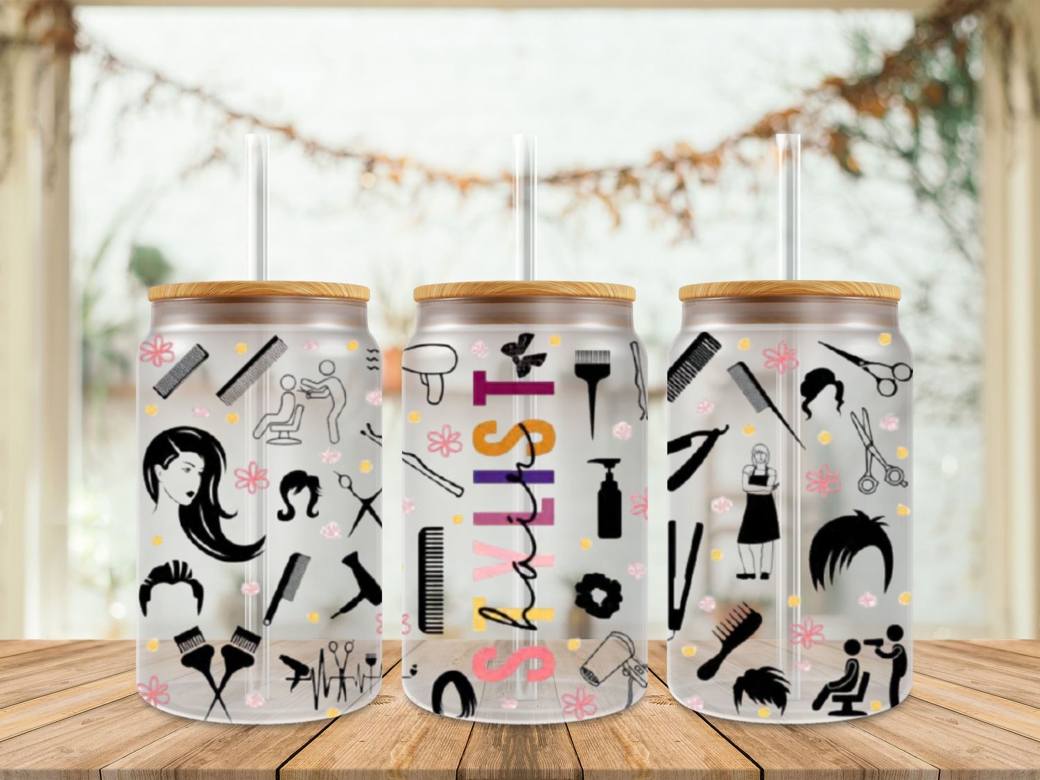 Hair Stylist Double Sided