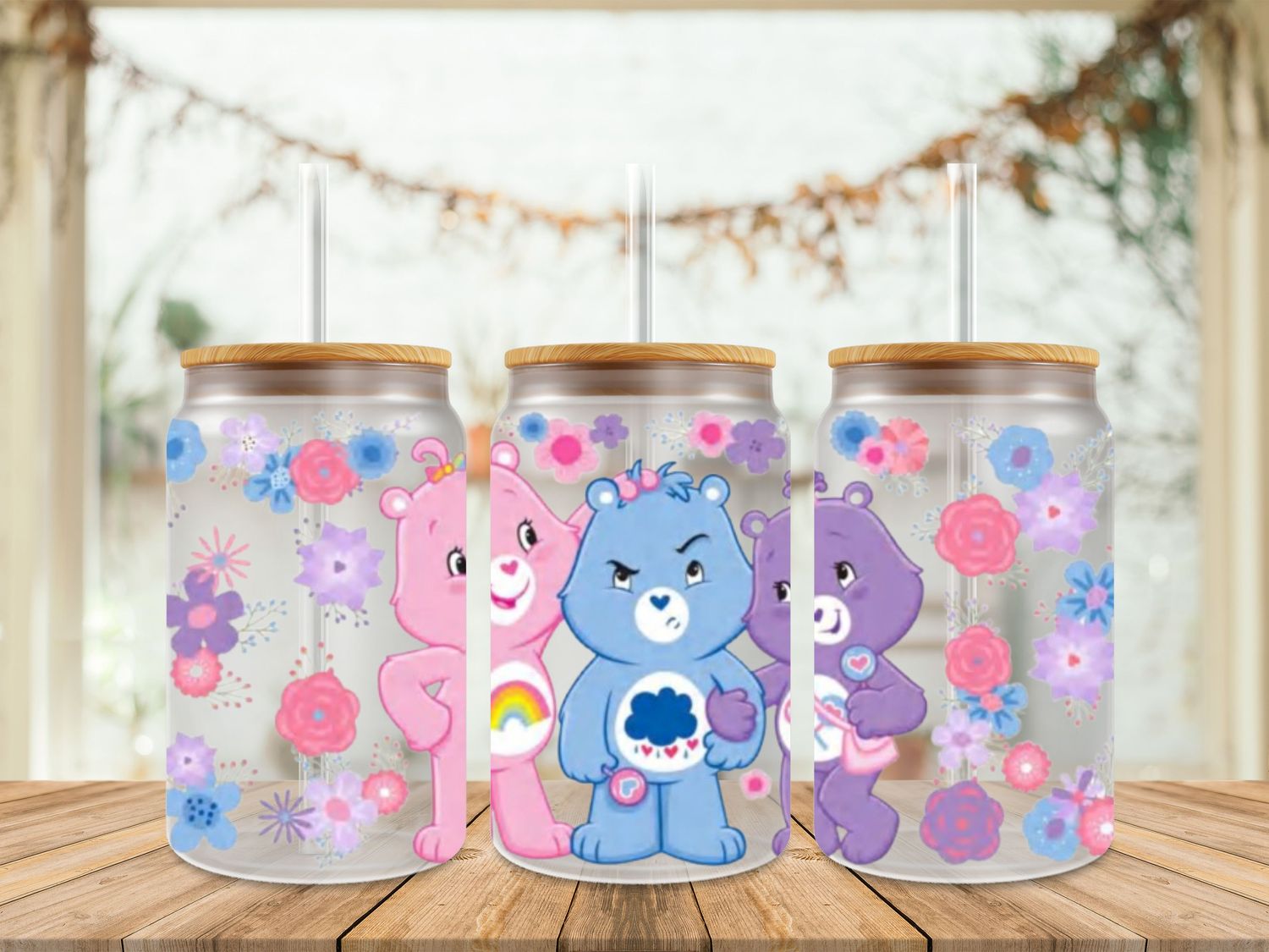 Cheer Bear Grumpy Bear &amp; Share Bear Double Sided