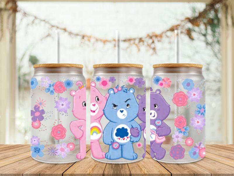 Cheer Bear Grumpy Bear &amp; Share Bear Double Sided