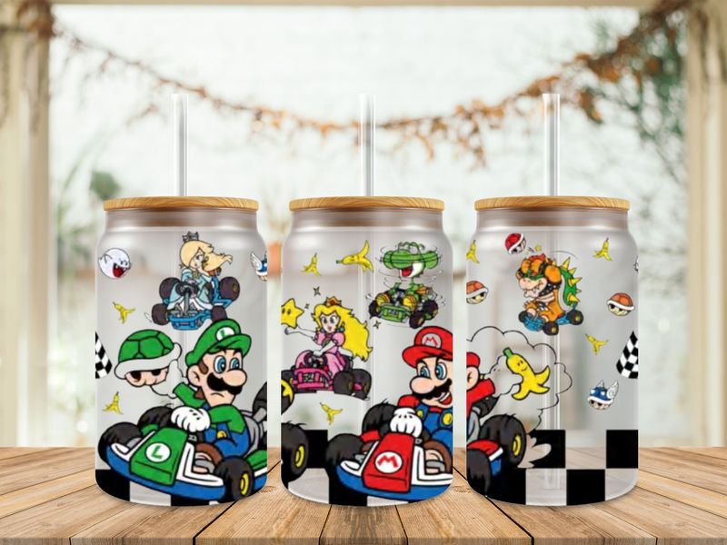 Mario Luigi Racing Double Sided
