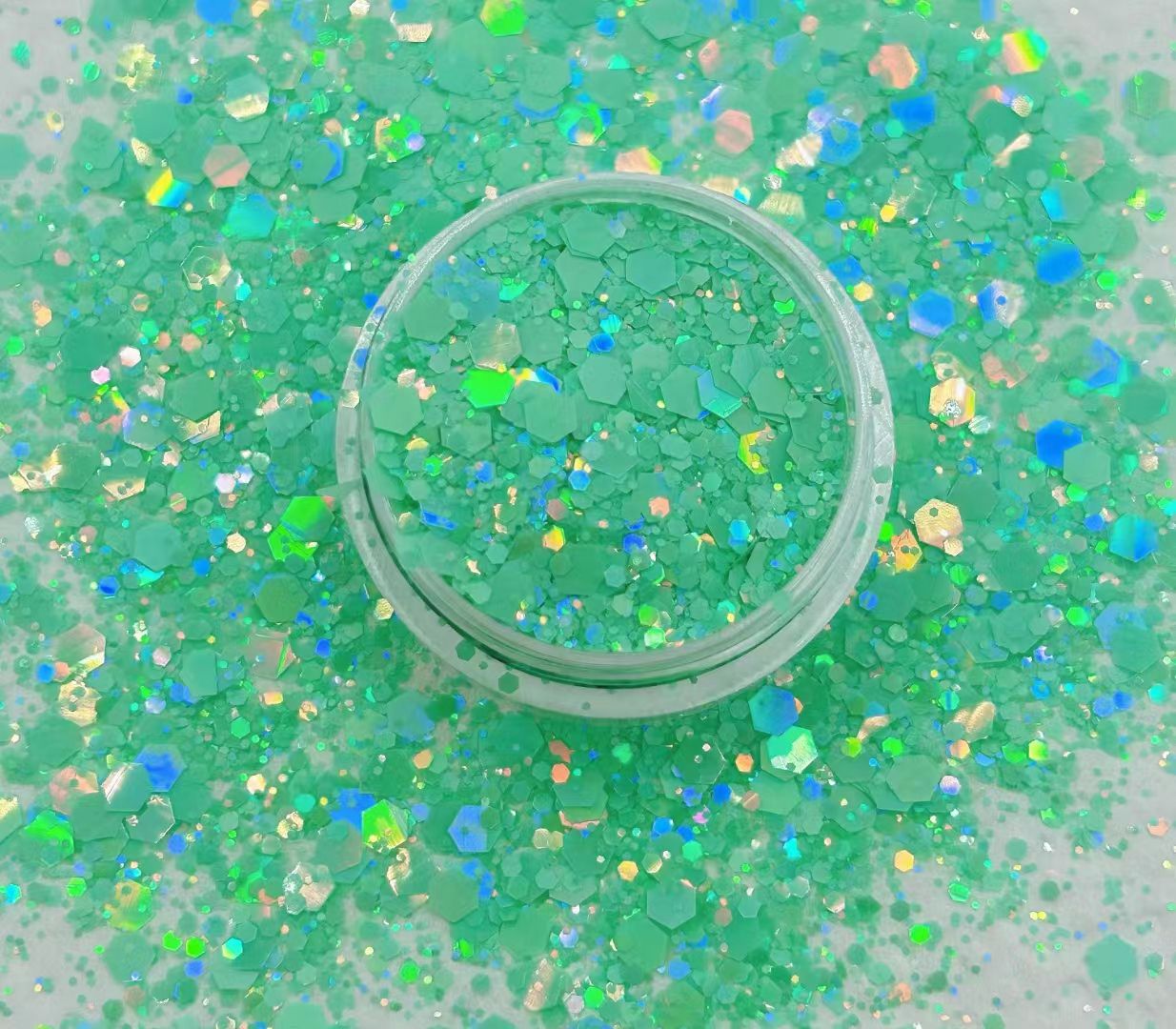 Minty Chunky Glitters Mix, GRAMS: 25g