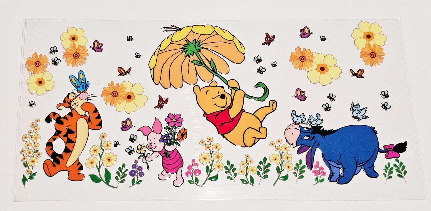 Pooh Holding Umbrella