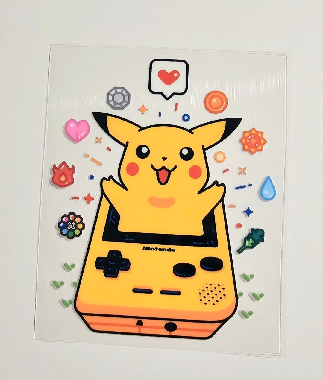 Picachu Nintendo Decal