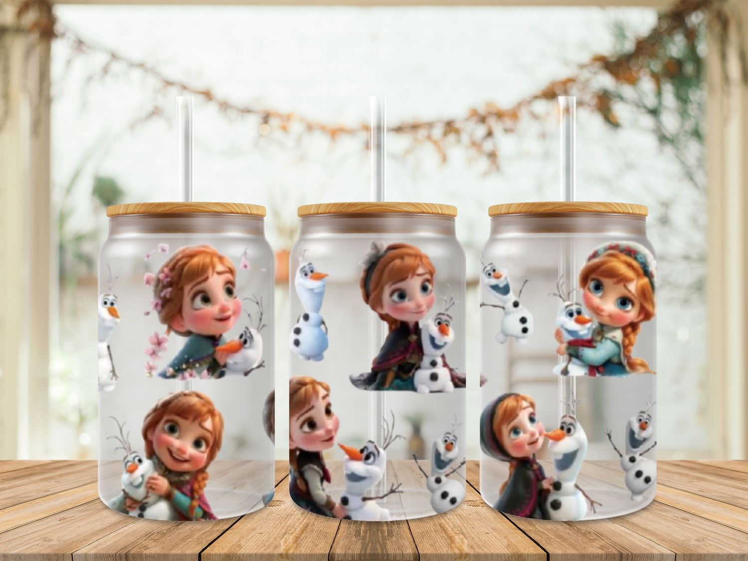 Double Sided Frozen Anna With Olaf