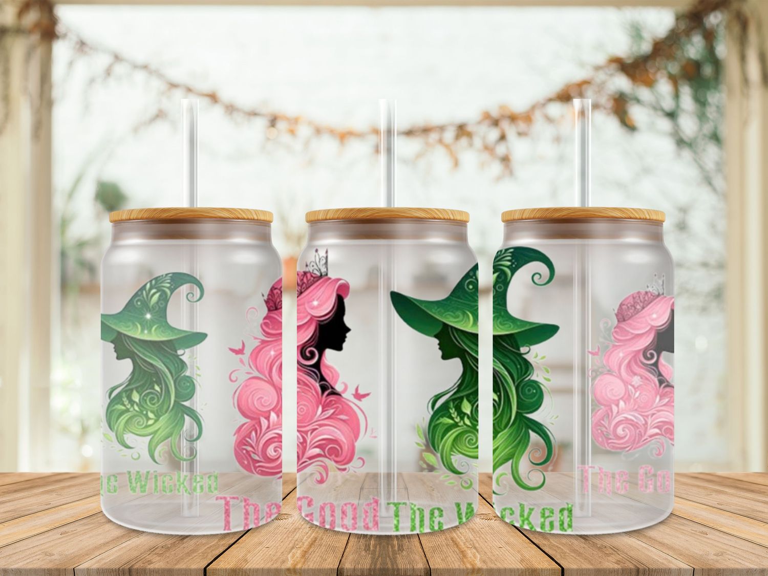 Double Sided Wicked Pink &amp; Green