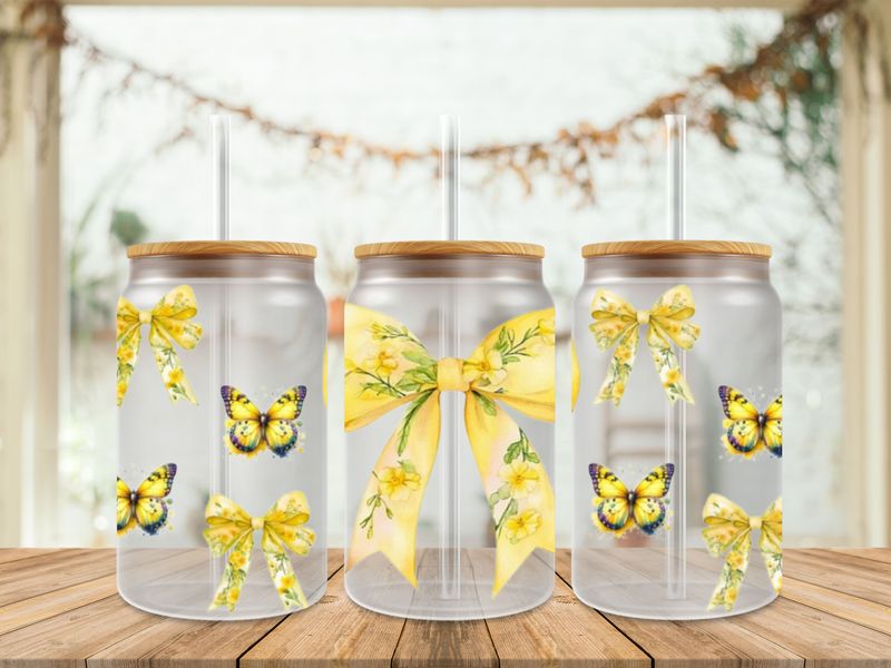 Double Sided Yellow Bows