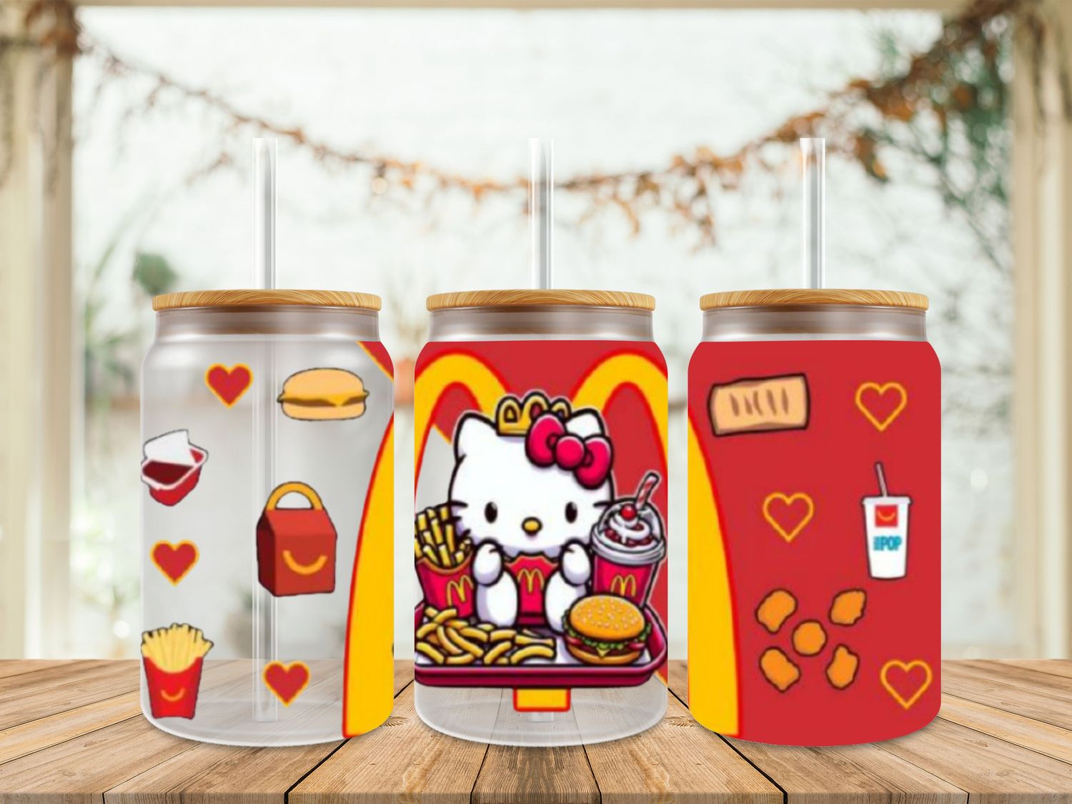 Double Sided Hello Kitty Maccas