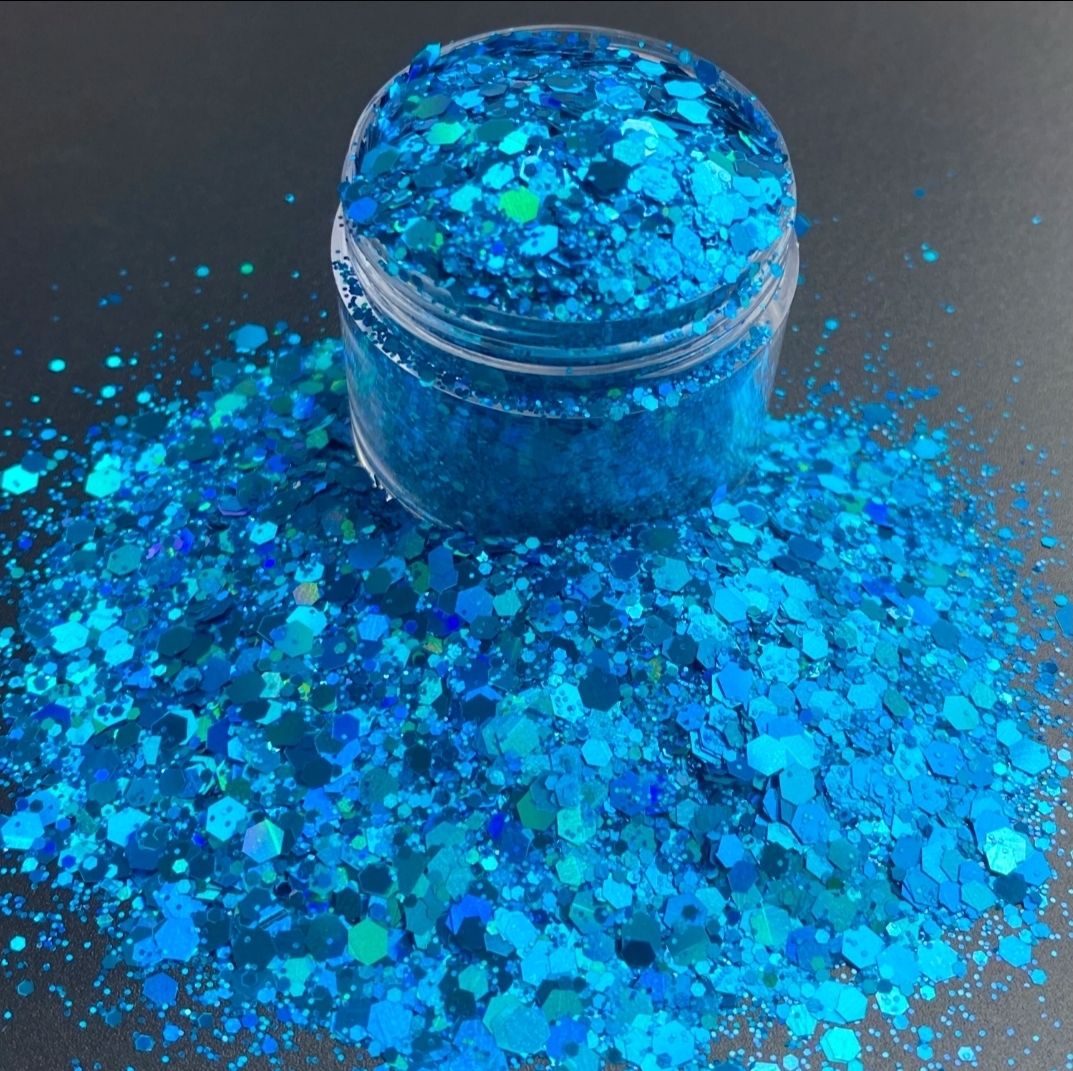 Smurfs Chunky Glitters Mix, GRAMS: 25g