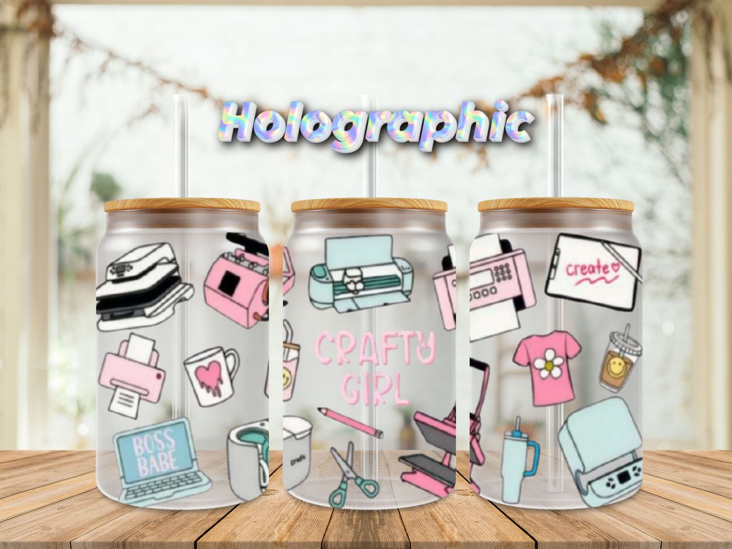 Holographic Crafty Girl