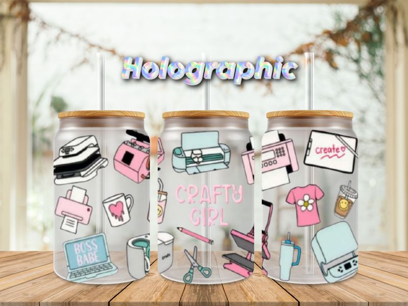 Holographic Crafty Girl