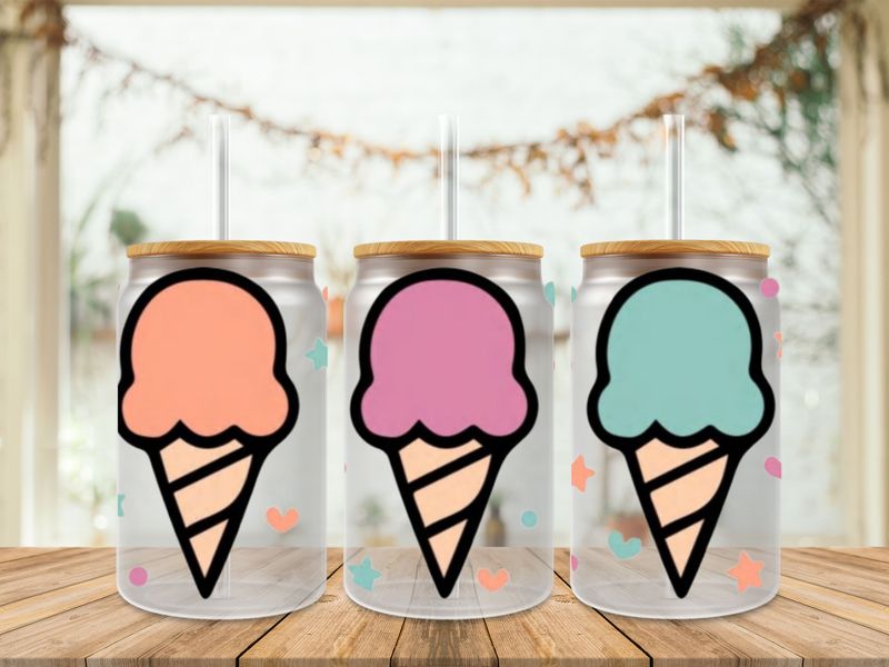 Double Sided Three Ice Cream