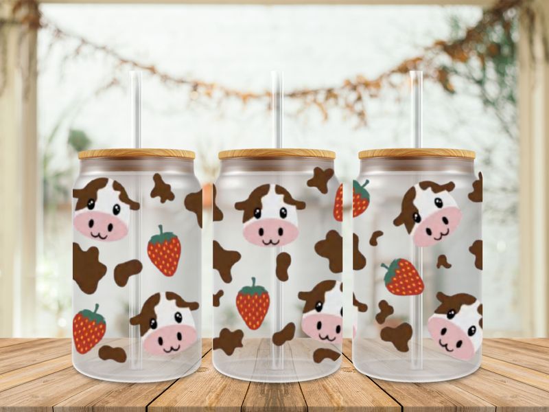 Double Sided Cows &amp; Strawberries