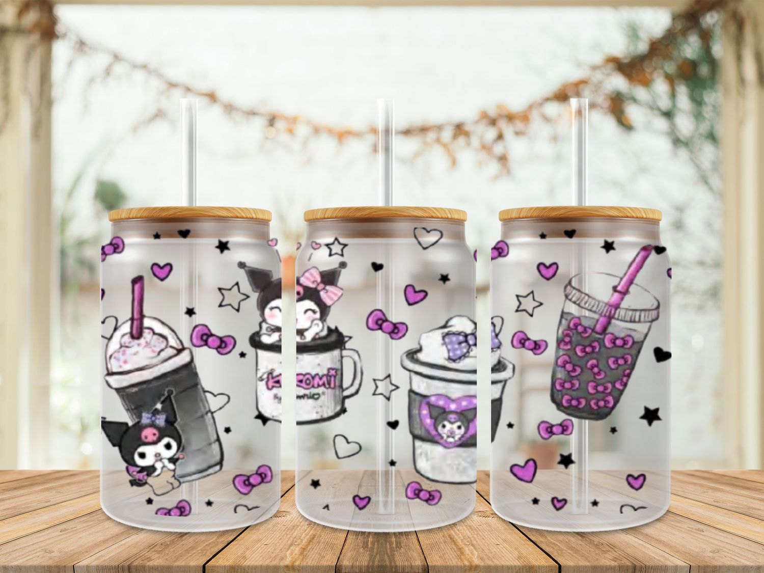 Double Sided Kuromi Milktea