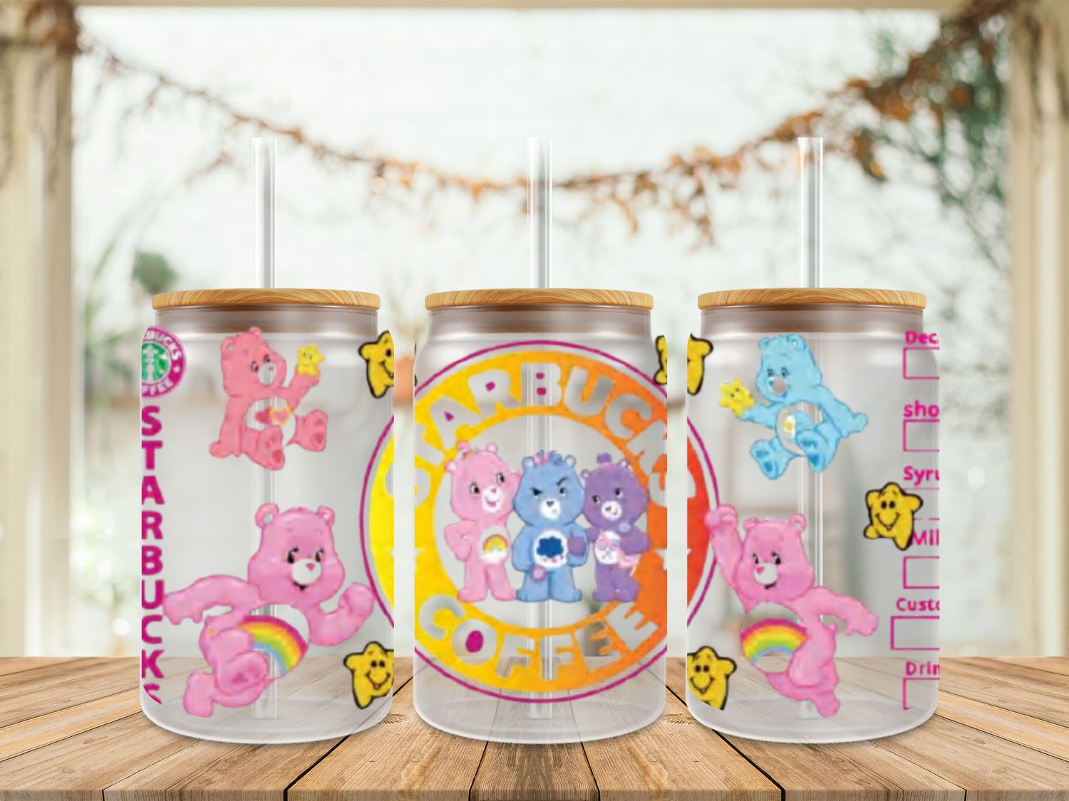 Double Sided Care Bears Starbucks