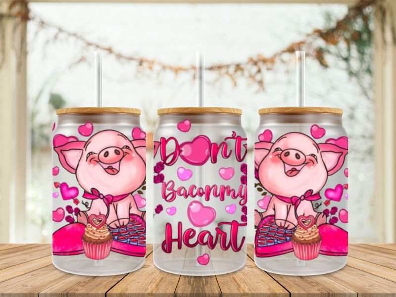 Double Sided Pigs Don&#39;t Bacon My Heart