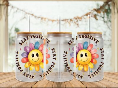 Double Sided Smiley Stay Positive