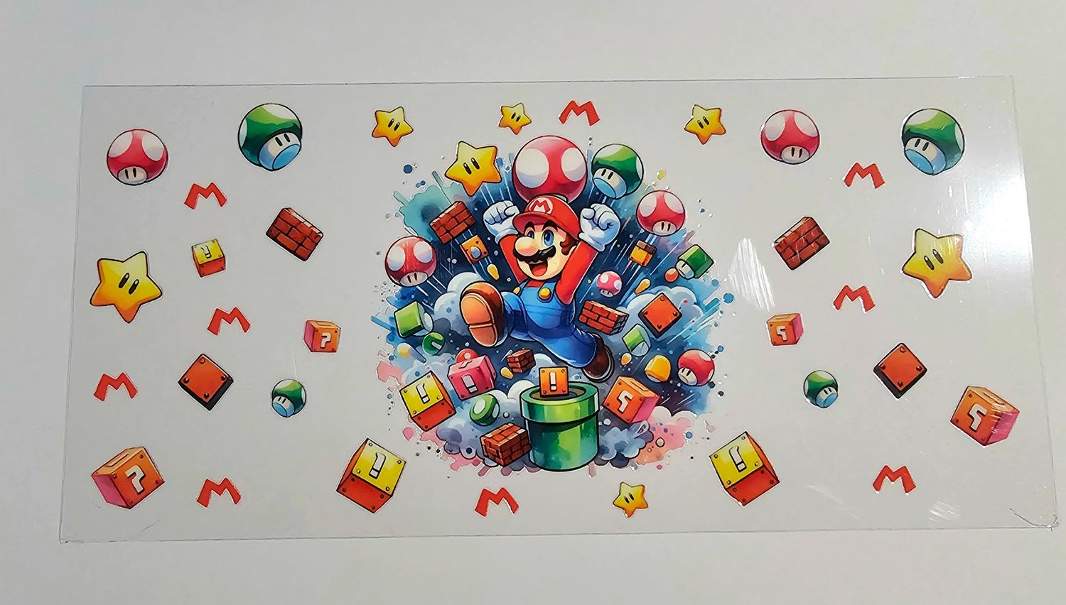Double Sided Mario With Stars &amp; Mushroom