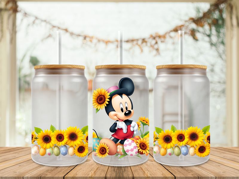 Double Sided Mickey With Eggs &amp; Sunflowers