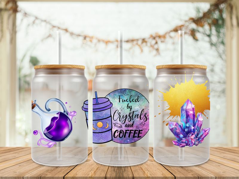 Double Sided Fueled By Crystals &amp; Coffee With Potion