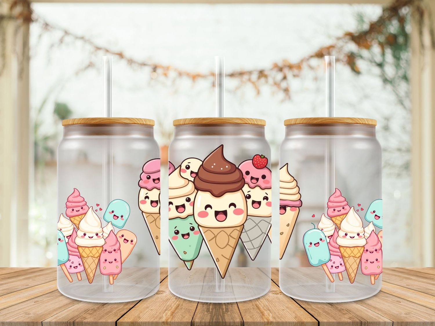 Double Sided Ice Cream Happy