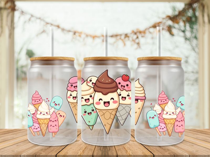 Double Sided Ice Cream Happy
