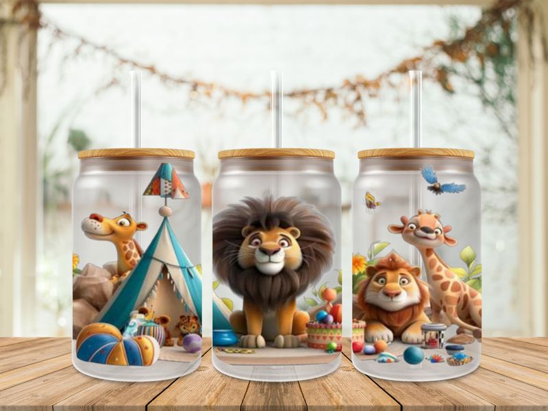 Double Sided Circus Animals