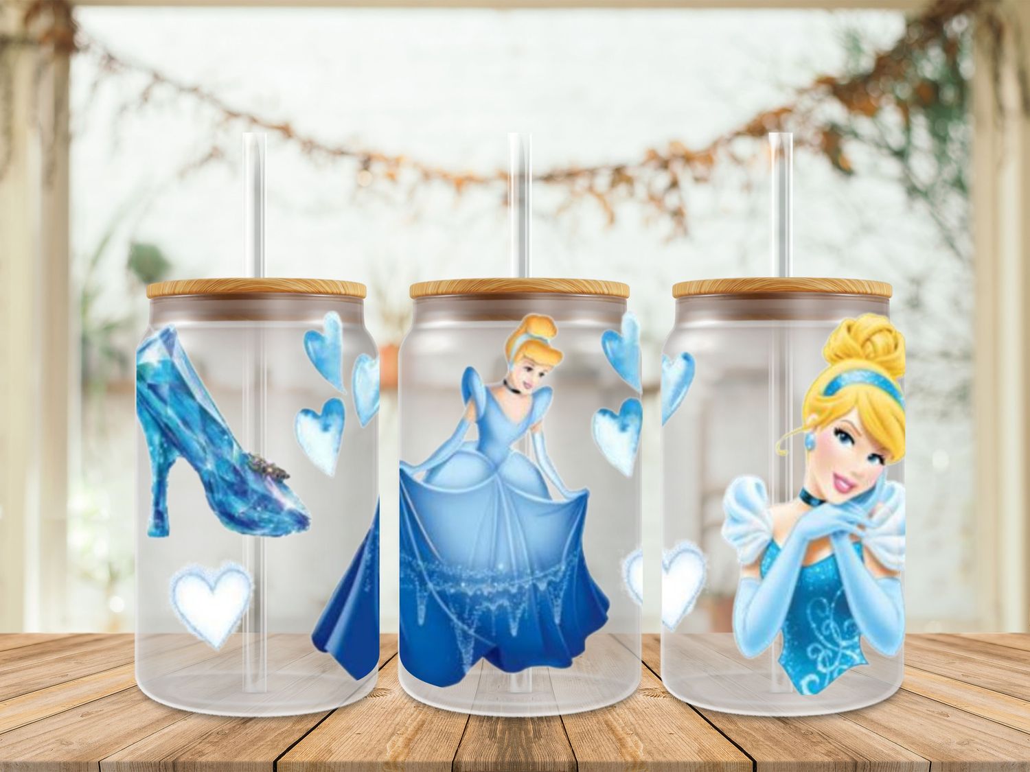 Double Sided Cinderella With Glass Slipper