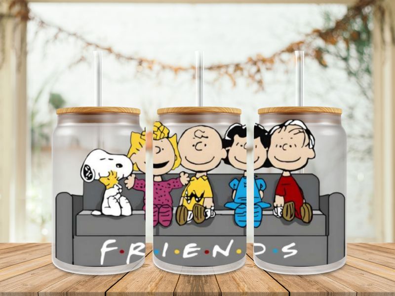 Double Sided Snoopy &amp; Friends On Couch