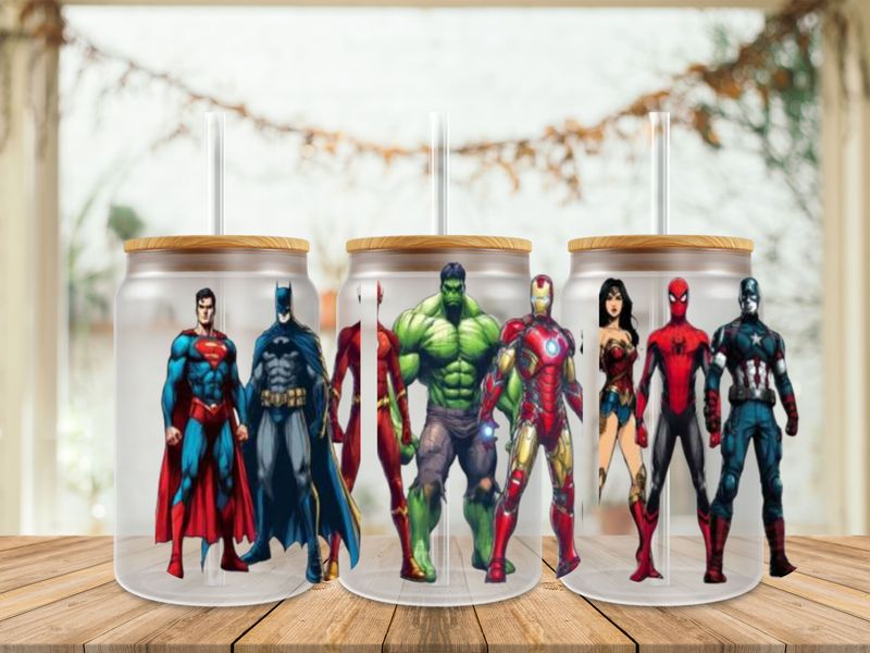Double Sided Marvel Heroes Hulk In Middle