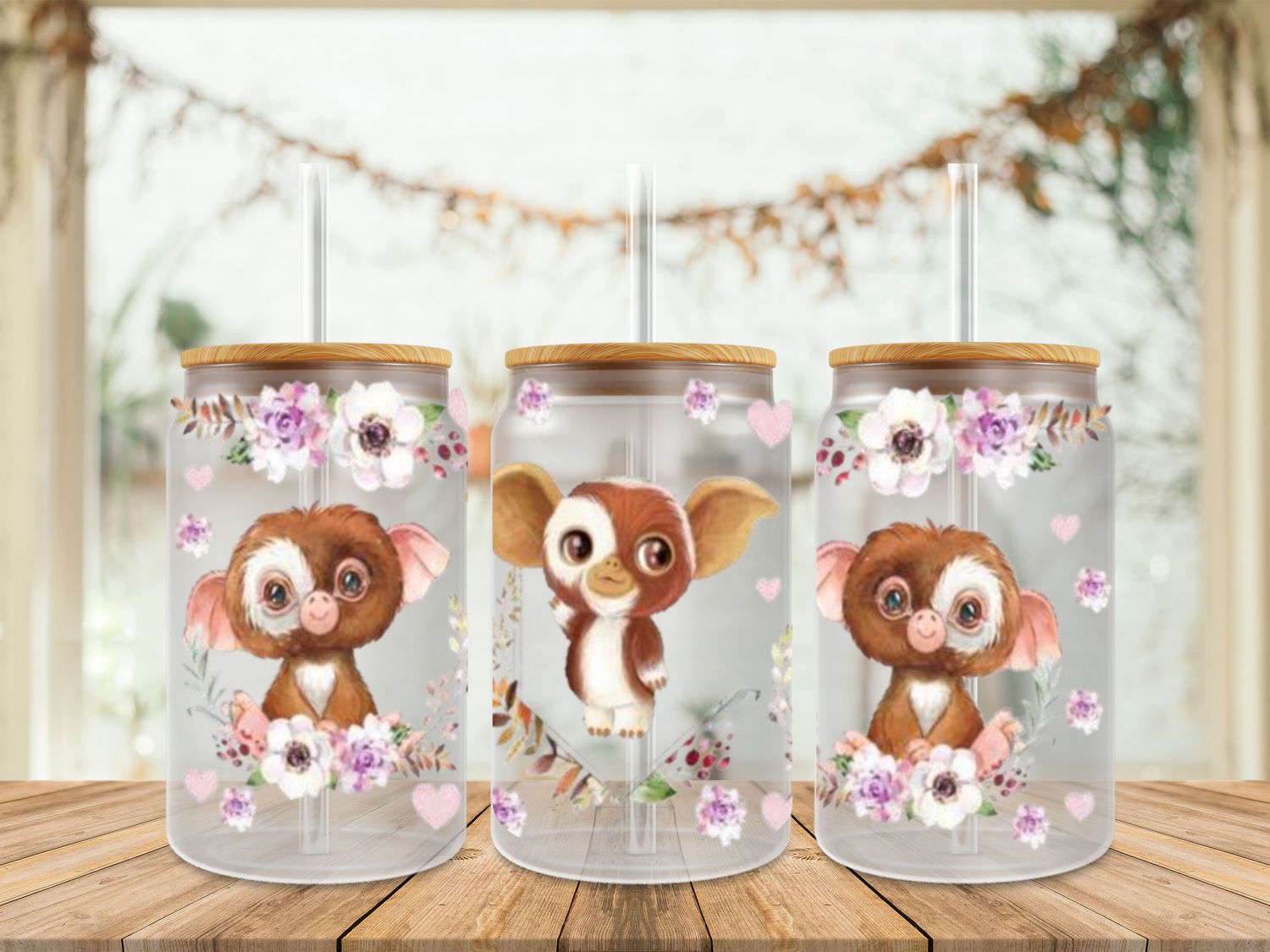 Double Sided Gizmo With Pink Hearts
