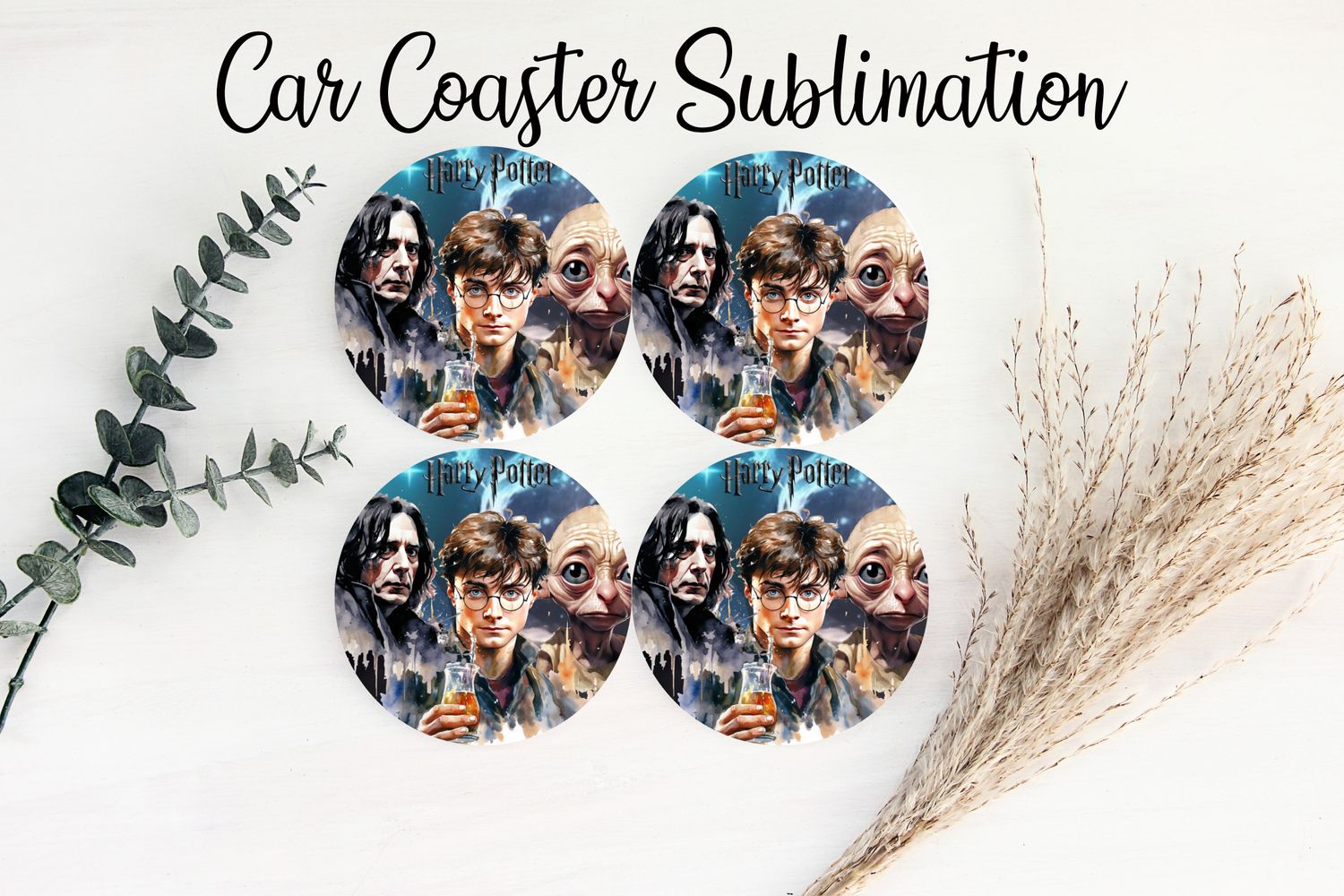 Car Coaster Sublimation Print - Harry Potter 1