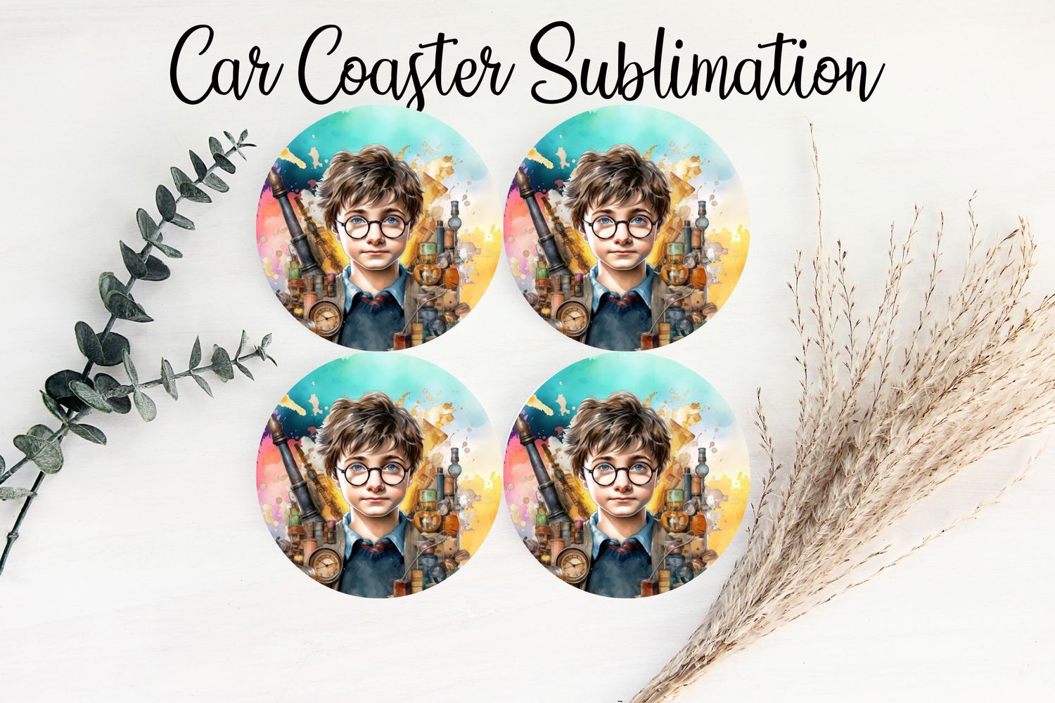 Car Coaster Sublimation Print - Harry Potter 2