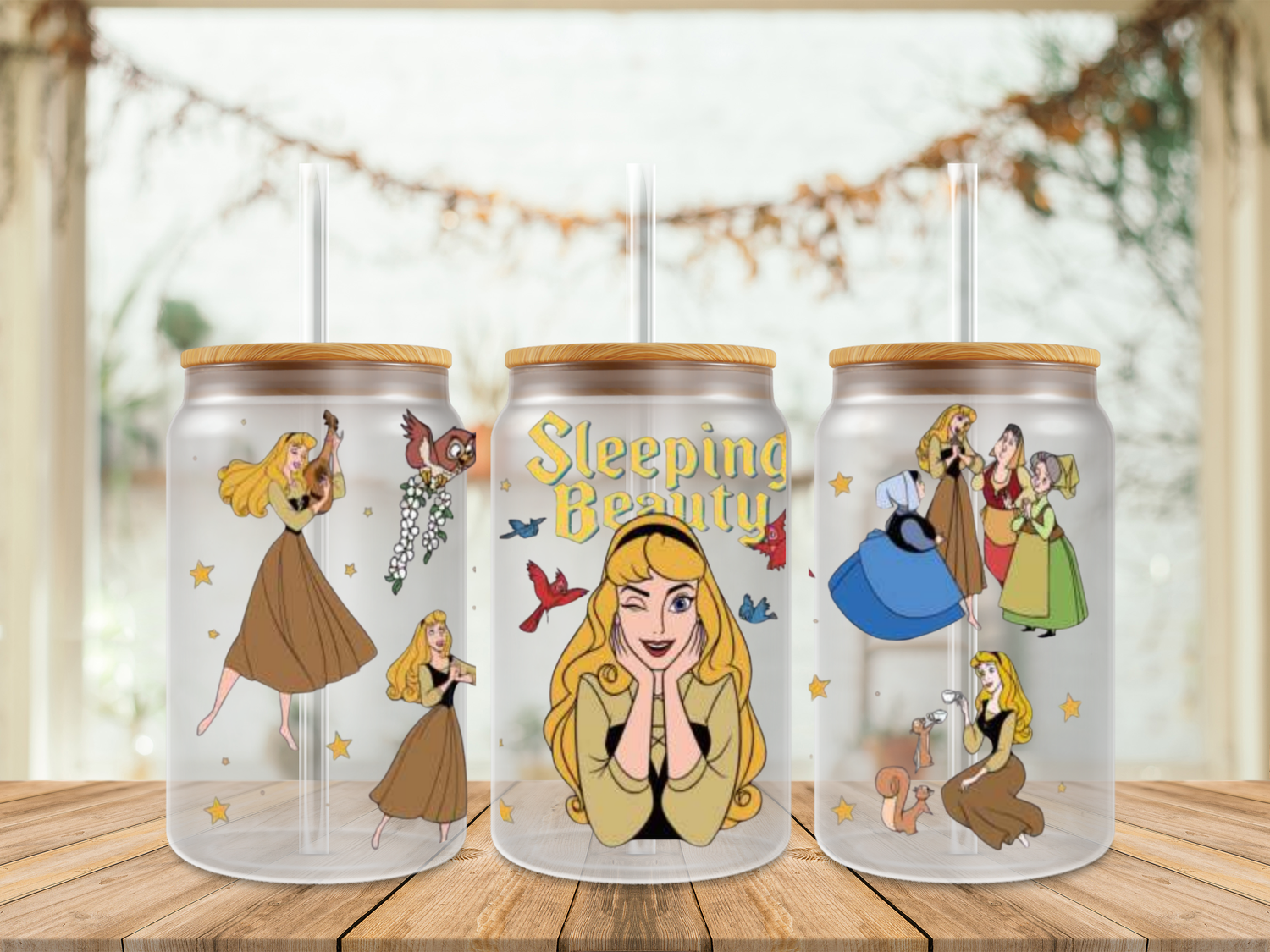 Double Sided Sleeping Beauty Wink