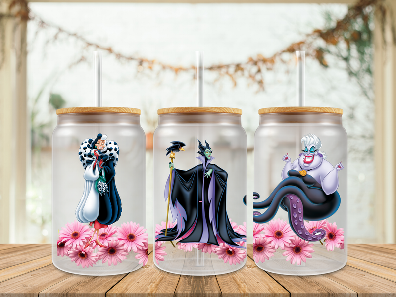 Double Sided Evil Girls With Flowers