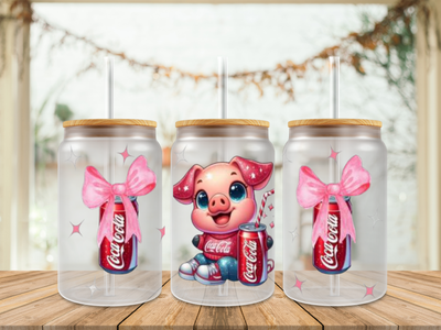 Double Sided Pig Coca Cola