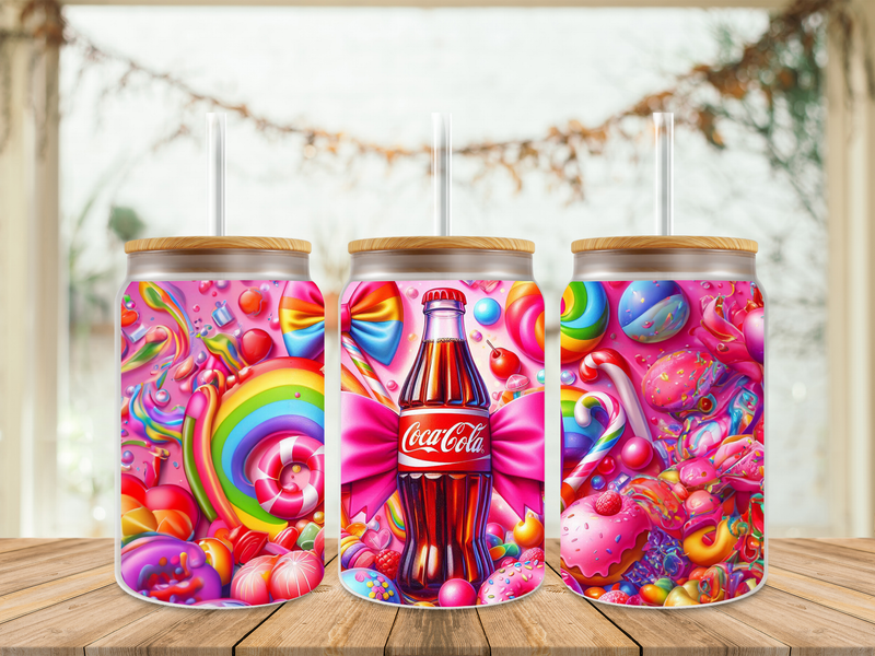 16oz Sublimation Tumbler Wrap Print - Coca Cola 2nd