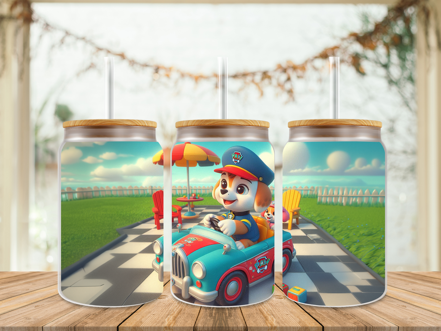 16oz Sublimation Tumbler Wrap Print - Paw Patrol