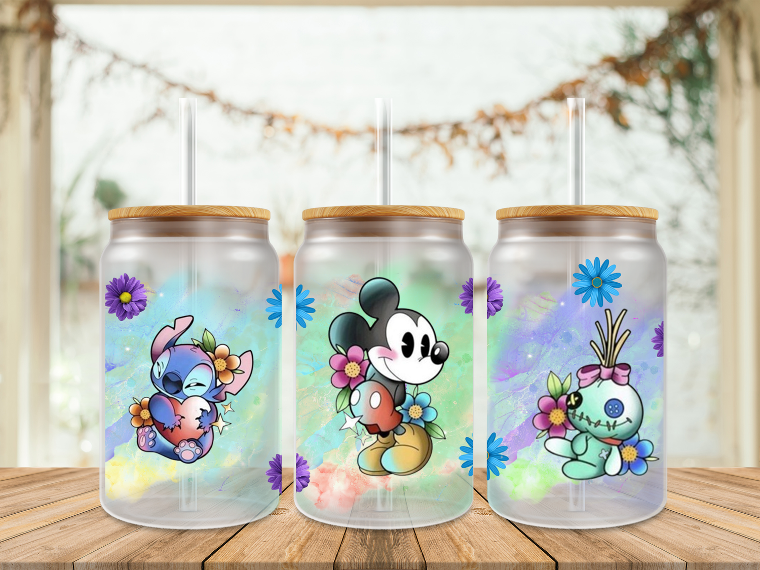 Double Sided Mickey Stitch Pastel Splash