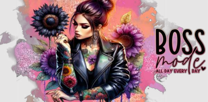 Double Sided Tattooed Girl Boss Mode