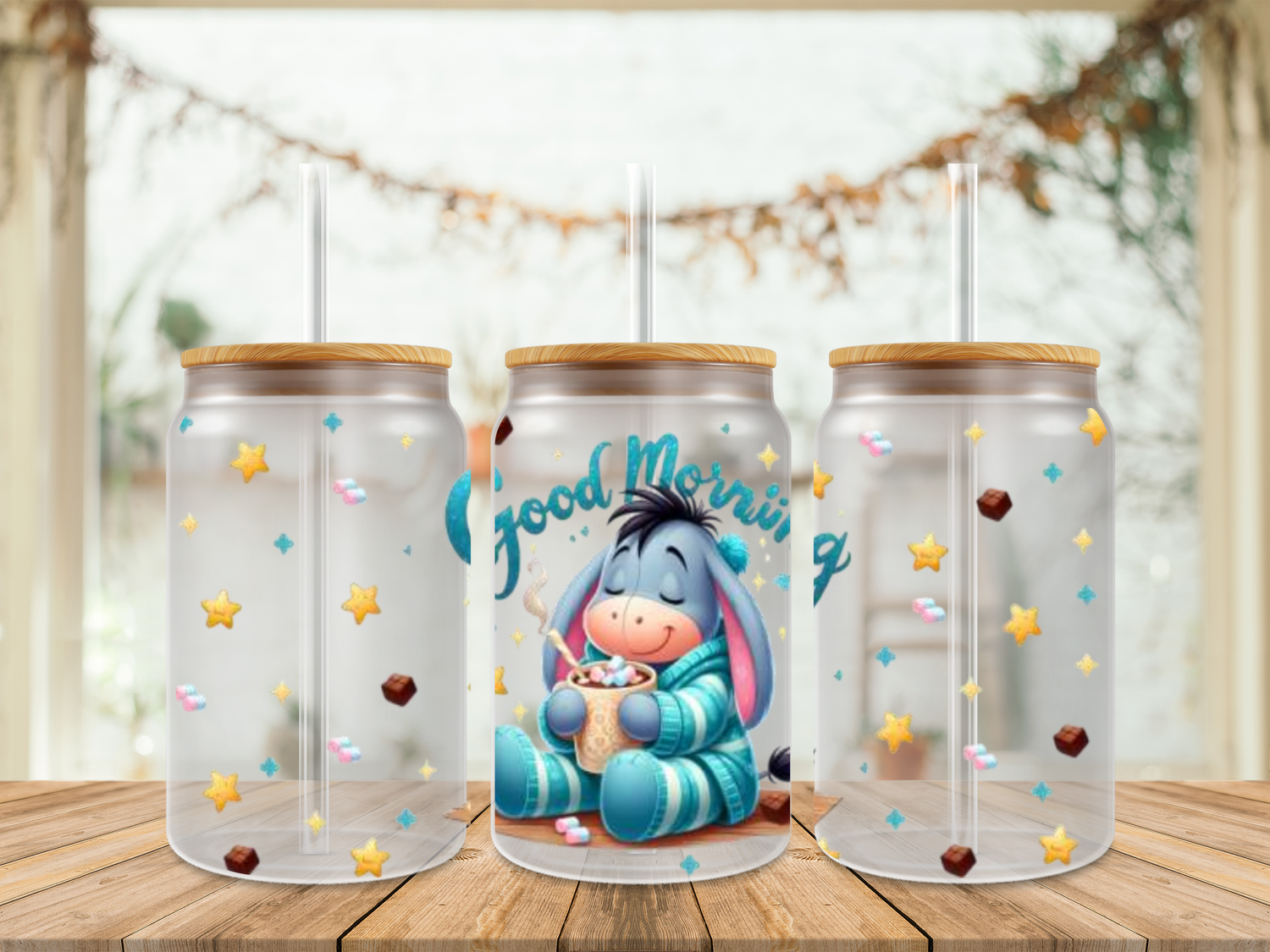 Double Sided Eeyore Good Morning