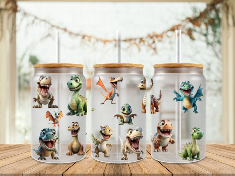 Double Sided Dinosaurs Big Teeth