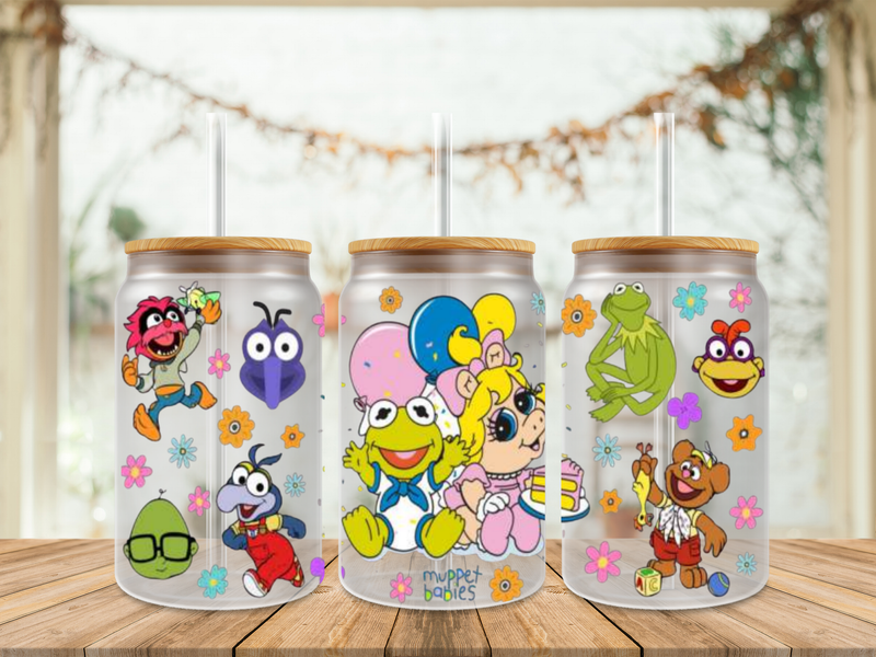 Double Sided Muppet Babies With Cake