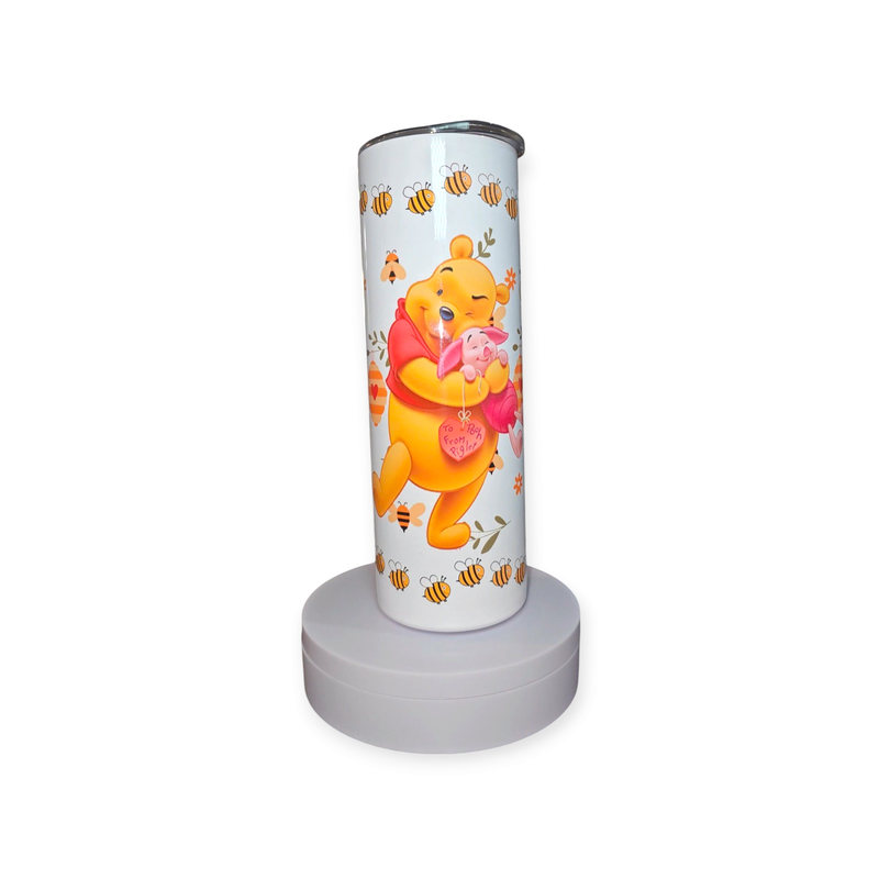 Winnie The Pooh &amp; Piglet 20oz  Stainless Sublimation Tumbler
