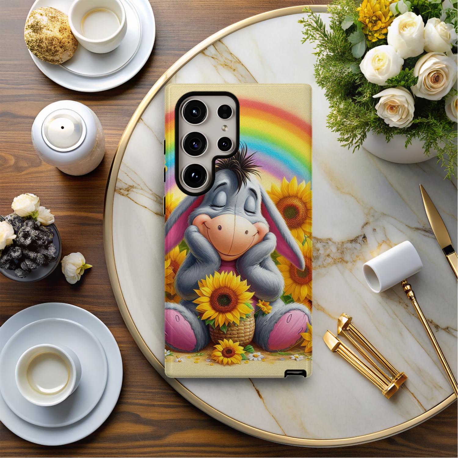 Samsung Sublimation Print - Eeyore Sunflower