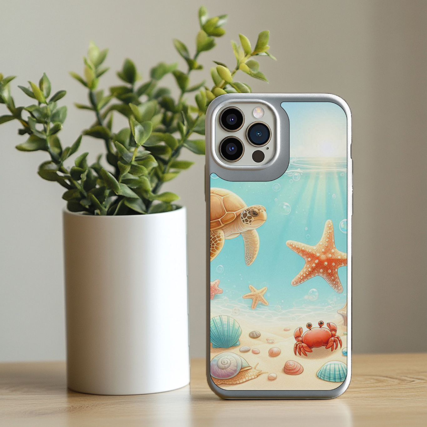 Iphone Sublimation Print - Turtle Starfish