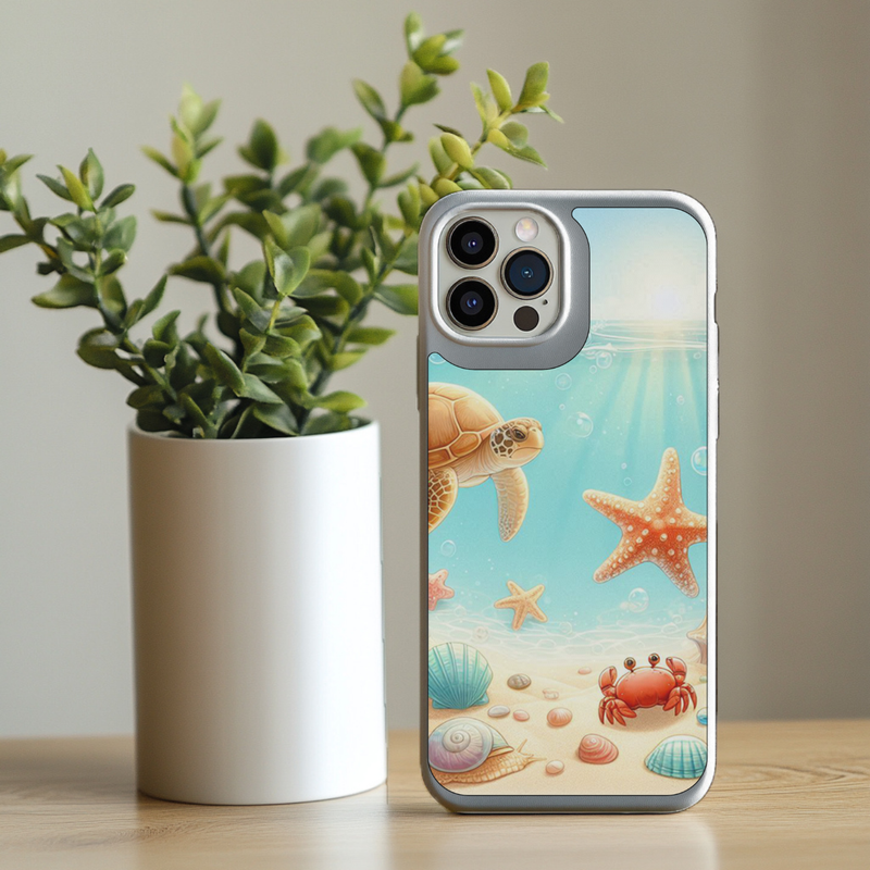 Iphone Sublimation Print - Turtle Starfish