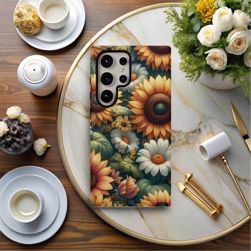 Samsung Sublimation Print - Sunflowers &amp; Daisies