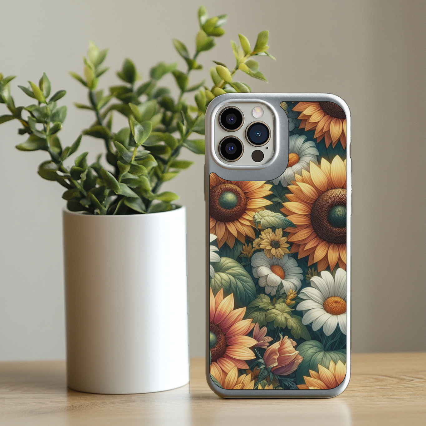 Iphone Sublimation Print - Sunflowers &amp; Daisies
