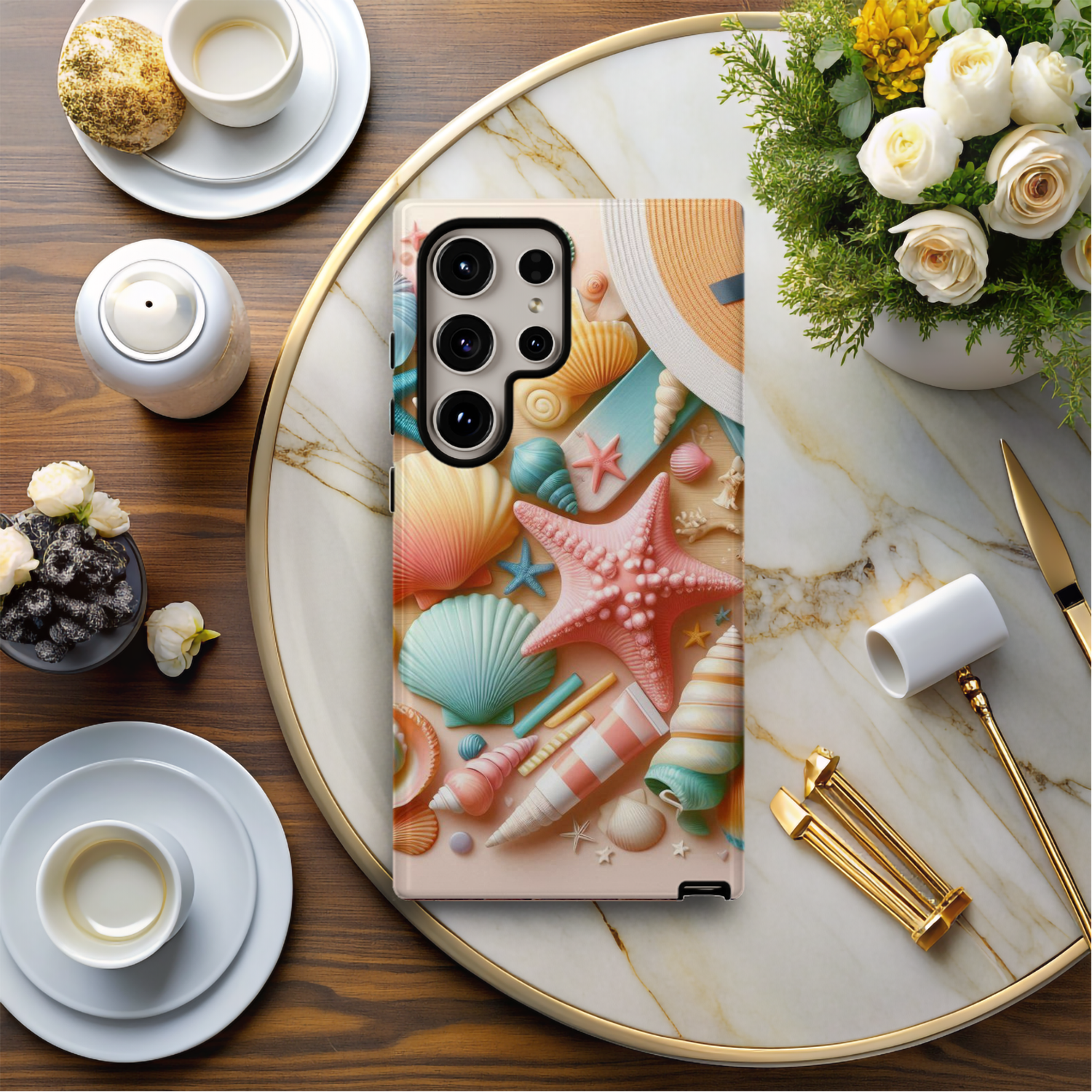 Samsung Sublimation Print - Seashells